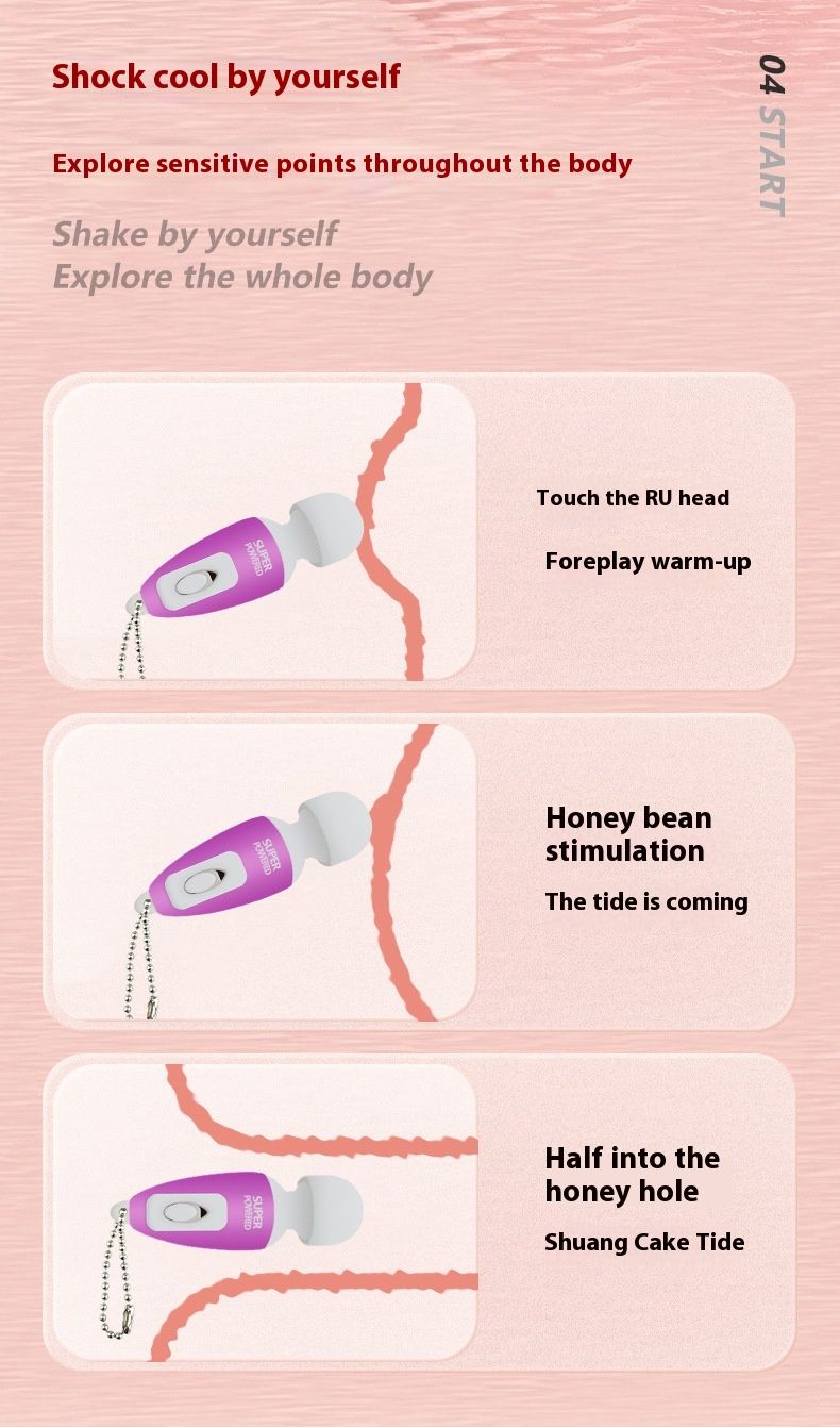 Vibrator AV mini din silicon, convenabil, pentru cupluri care flirtează și tachinează, stick de masaj pentru stimularea punctului G, pentru adulți_voghion.com