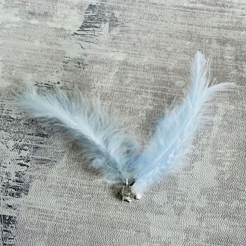 Forniture Campana Piuma Testa di ricambio Filo telescopico Bacchetta Teaser Giocattolo per gatti_voghion.com