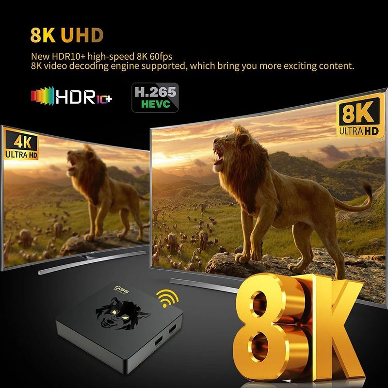 Chytrý TV box Q96 IP60 Android 11 Amlogic S905W2 čtyřjádrový procesor 2.4G/5G WIFI 8K UHD set-top box HDR přehrávač médií H.265 8GB 128GB_voghion.com