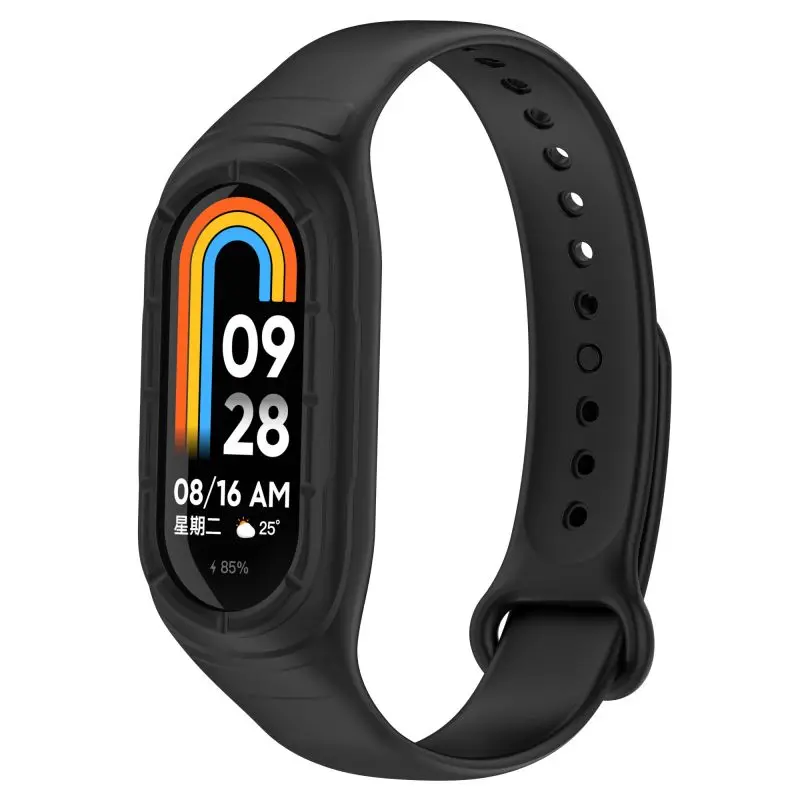 ΓΙΑ το mi band 8 λουράκι miband8 miband 8 αξεσουάρ σιλικόνης βραχιόλι + κάλυμμα θήκης ζώνης καρπού correa για το Xiaomi mi band 8 smart watch_voghion.com