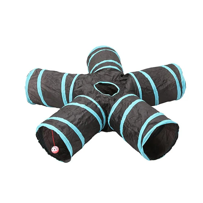 Cat Tunnel Foldable Pet Tunnel Play Funny tent many Holes Kitten Rabbit outdoor Indoor Training Play Tube Cat Dog Game Pipe_voghion.com