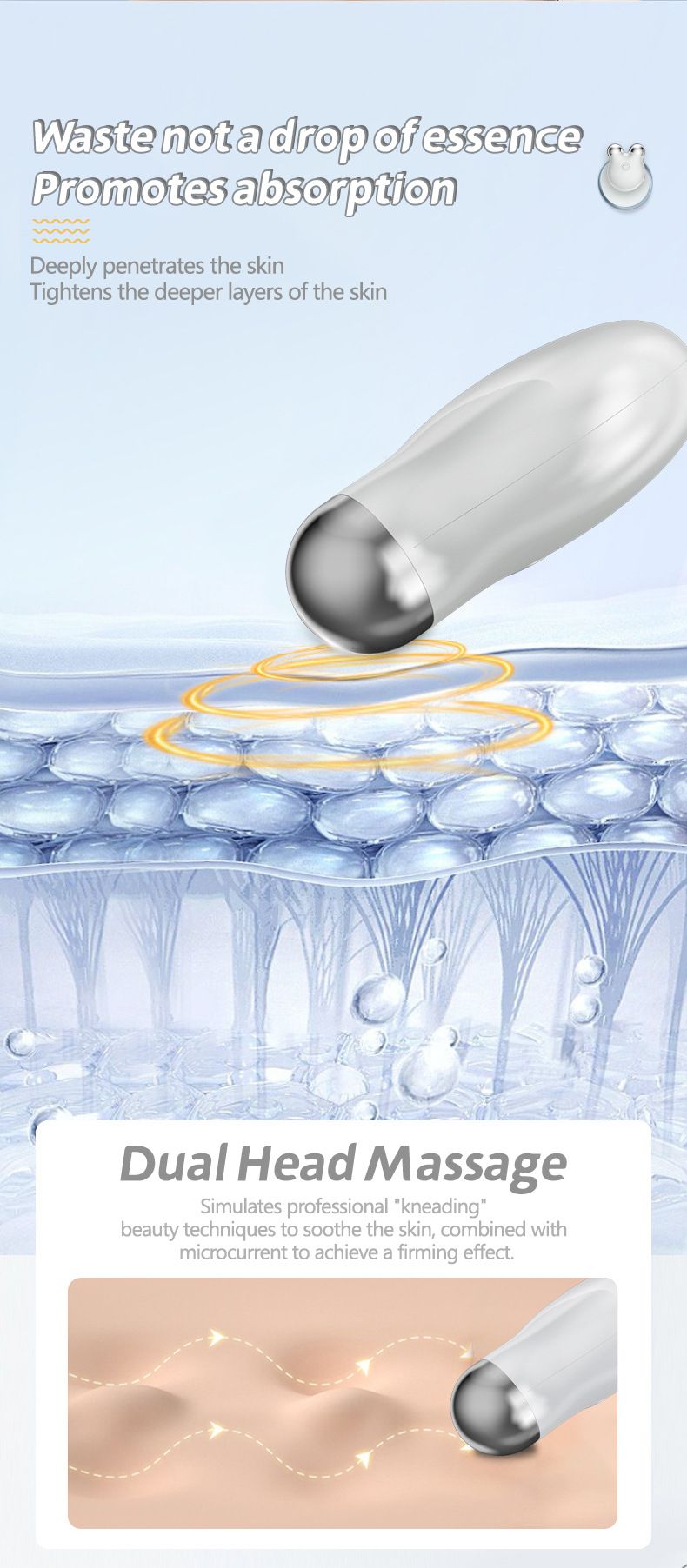Masaj facial portabil cu încărcare rapidă, poate îmbunătăți fermitatea feței și poate îmbunătăți subțirea feței._voghion.com