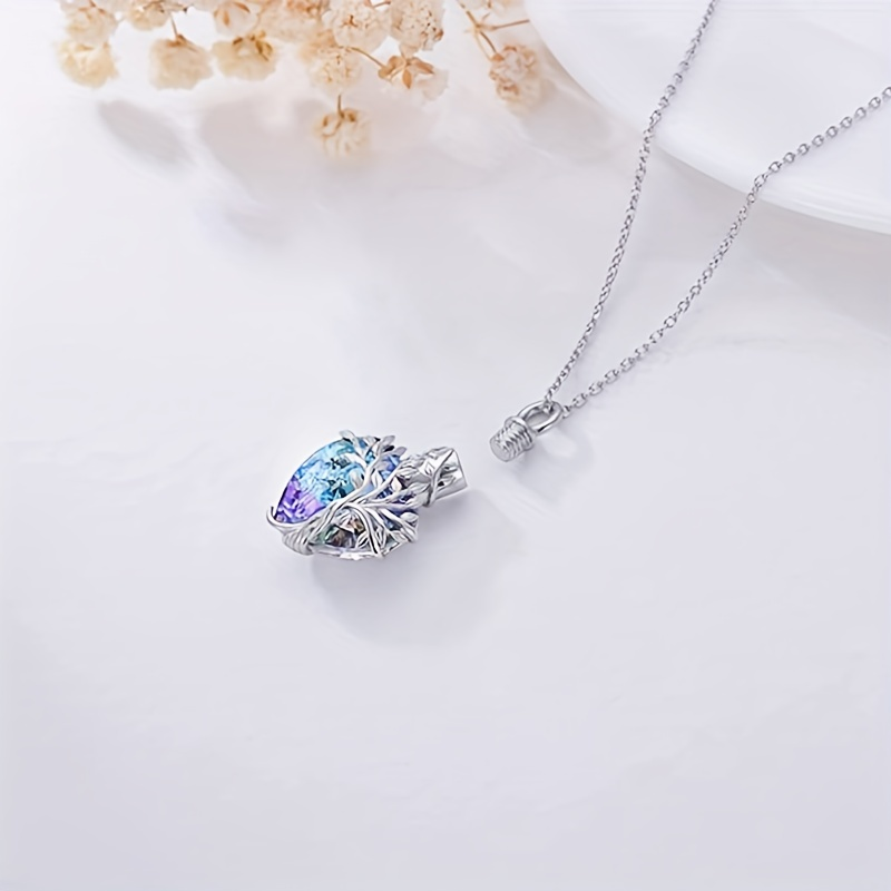 Beautiful Tree Of Life Cremation Jewelry - A Loving Keepsake Urn Necklace For Your Dog Or Cat's Ashes_voghion.com