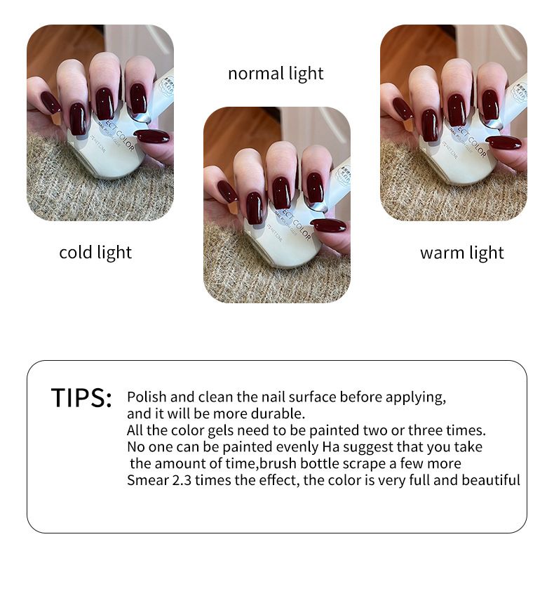 Gel per unghie rosso angora alla moda - Nuova uscita, tonalità ultra-perfetta, a lunga durata e resistente alle scheggiature - Set manicure per una finitura da salone_voghion.com