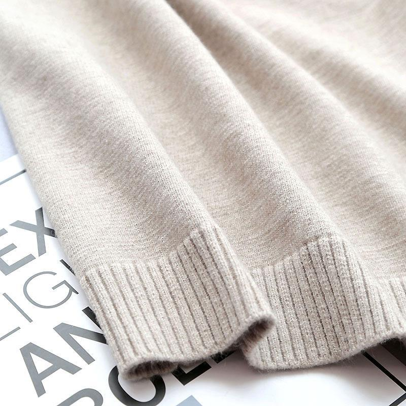 Damesjas lente en herfst nieuwe effen kleur temperament eenvoudig gebreid vest voor dames_voghion.com