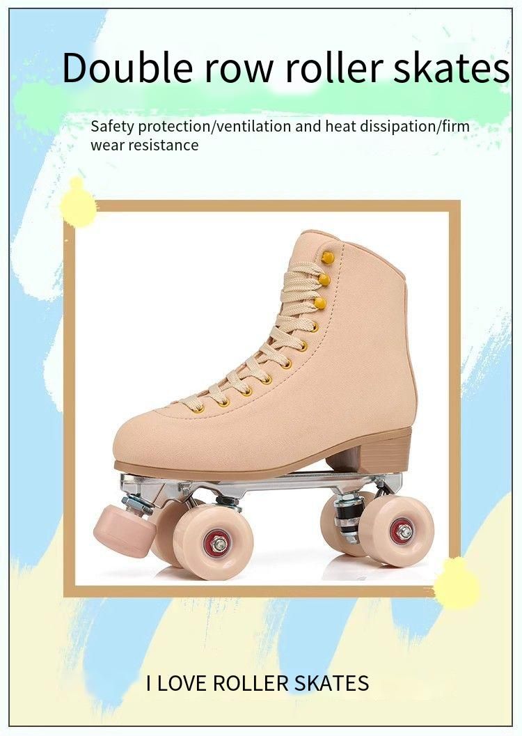 Neu Erwachsene Und Kinder Zweireihig Roller Metall Rahmen Komfortable Atmungsaktive Langlebig Vier-Rad Inline Skates_voghion.com