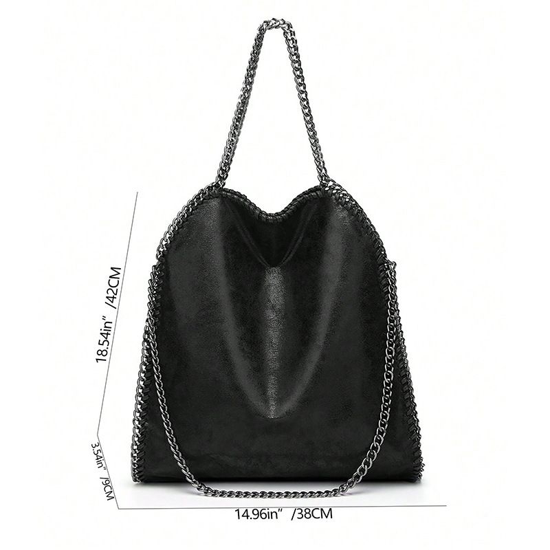 Ženske torbe Nova verižna torba Modna blagovna znamka Torbica Preprosta zložljiva ženska torba Torba čez ramo Priložnostna torba čez ramo_voghion.com