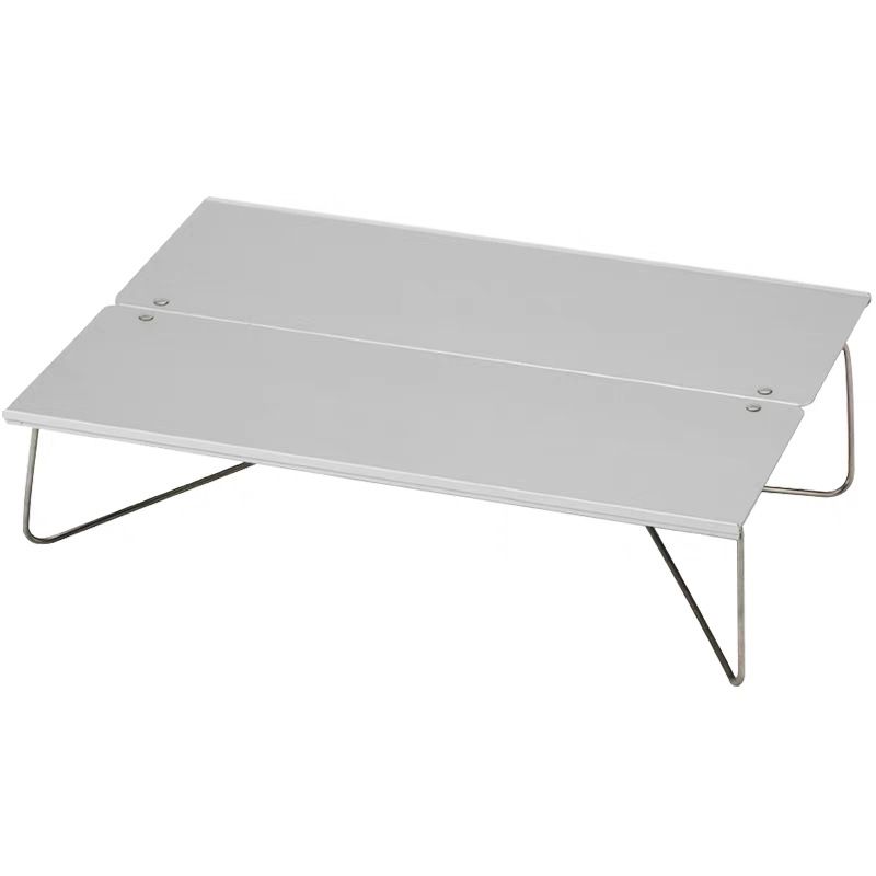 Ultra-Light Aluminum Folding Table - Instant 1-Second Setup Camping Desk For Picnics, BBQ, Fishing (Compact 29.8×21×7.5cm) With Carry Bag_voghion.com