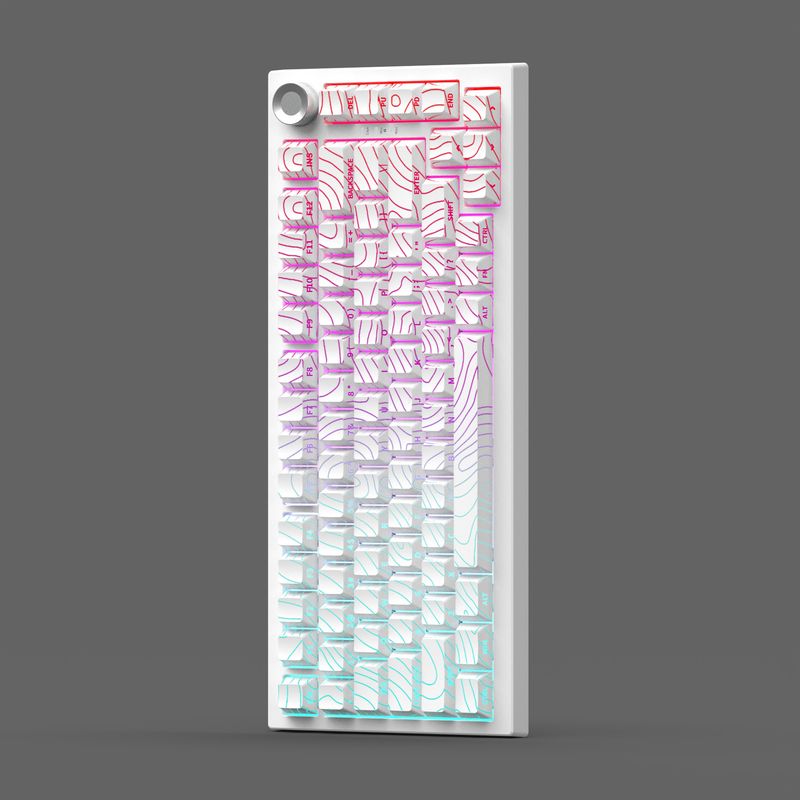 K75pro Customizable Three-mode Mechanical Keyboard Side-printed Wireless Bluetooth Office Gaming E-sports Dedicated_voghion.com