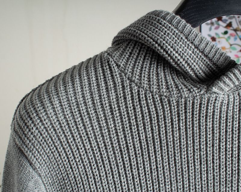 Herren-Kapuzenpullover – weicher, atmungsaktiver Strick-Hoodie für Freizeit- und Businesskleidung (Khaki, Schwarz, Grau, XL-3XL)_voghion.com