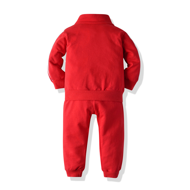 Kid's Clothing autumn new products children's clothing small and medium children's sweater two piece children's leisure zipper suit sportswear_voghion.com
