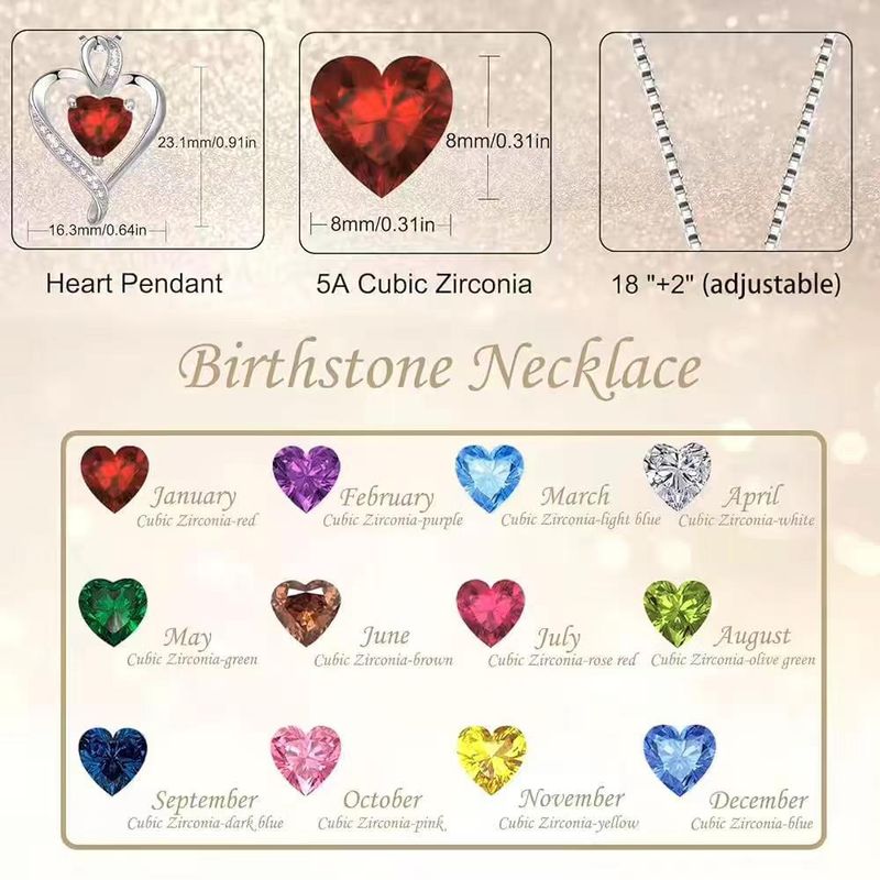 12 Farbanhänger unendliche Liebe Form Diamant kreative Schmuck Halskette_voghion.com