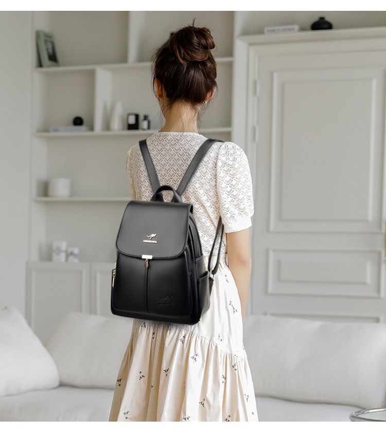 Borse da donna Zaino canguro rosa 2021 Borsa da donna monospalla moda estiva Zaino in morbida pelle Zaino 8952_voghion.com