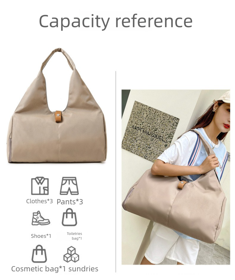 Lulu Same Style Yoga per donne, borsa da palestra di grande capacità con separazione tra asciutto e bagnato, borsa da viaggio per viaggi di breve durata, borsa da viaggio d'affari_voghion.com
