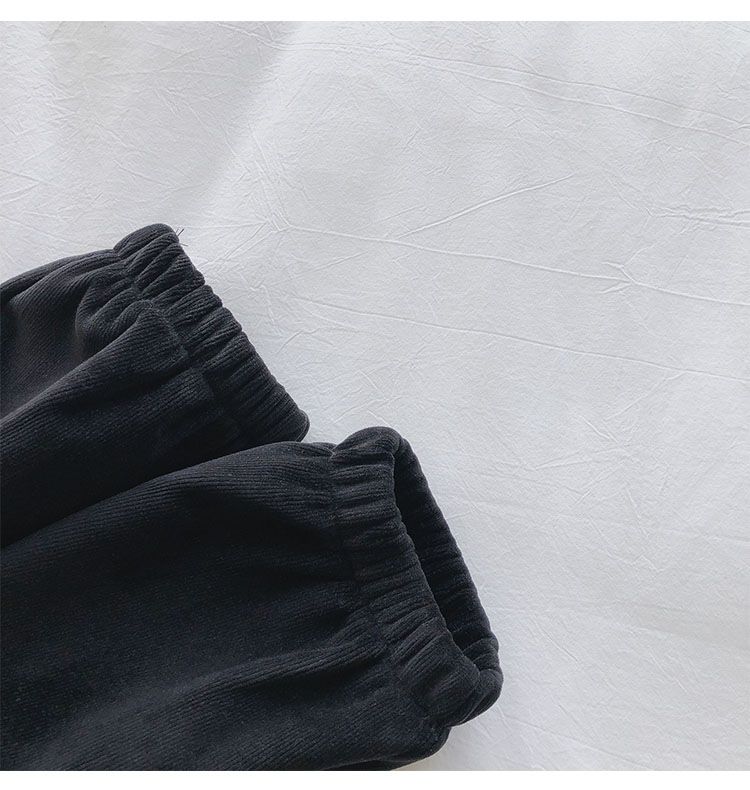 678 (Mi Ni Composite Super) Sporthose für Damen im Herbst und Winter, verdickte, enge Hose aus Samt, weite Beine,_voghion.com