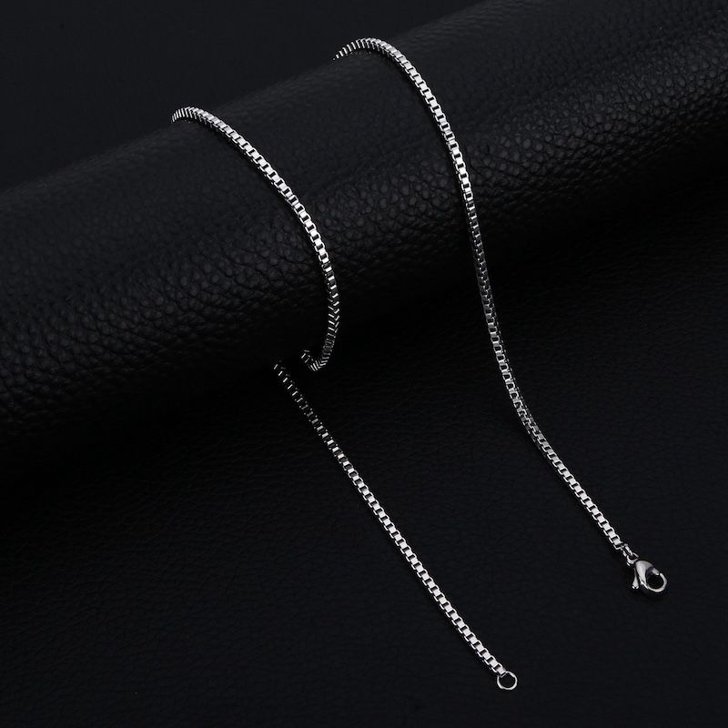 Collana con catena a maglie in acciaio inossidabile color argento da 1,2 mm, collana da uomo Hip Hop, gioielli alla moda in acciaio al titanio, regalo alla moda_voghion.com