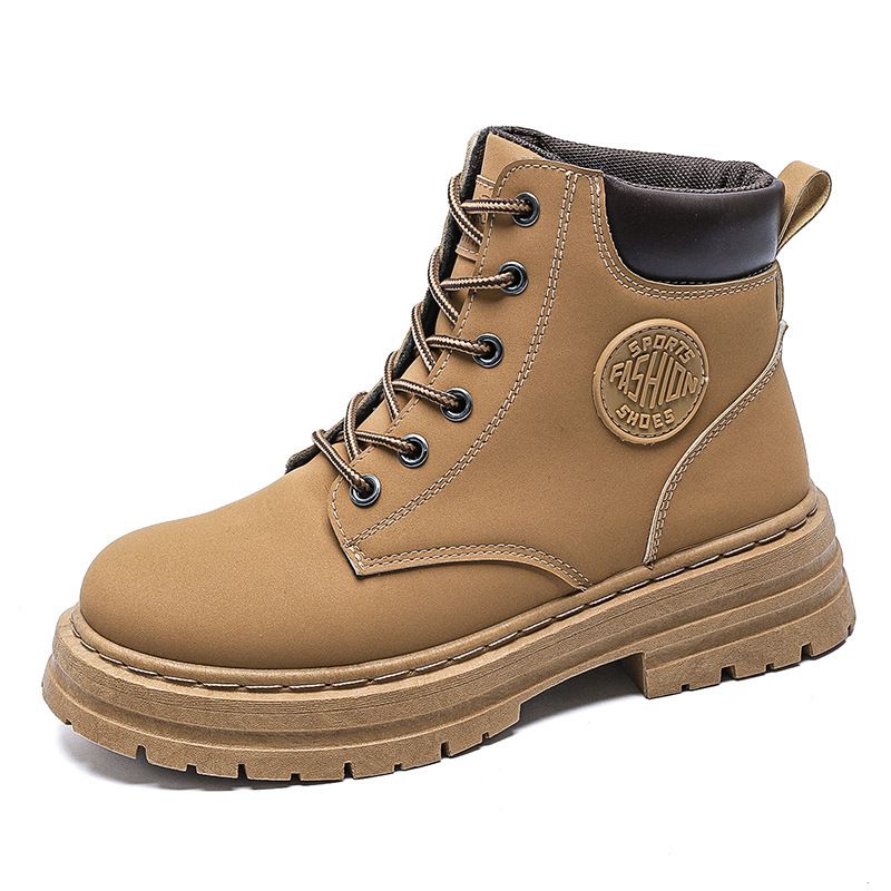 High-top Martin Women, Autumn New British Style Short Korean Version Versatile Thick-soled Casual Work Boots, Snow Boots_voghion.com