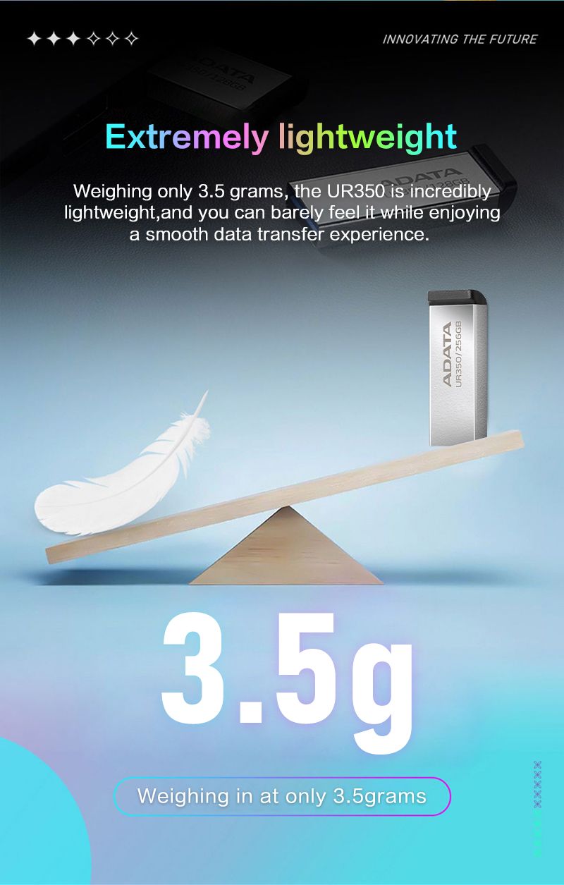 ADATUR350 USB3.2 Flash Drive 32GB 64GB 128GB 256GB Metal U Pen Drive Read Speed Up To 100MB/s Memory USB Stick_voghion.com