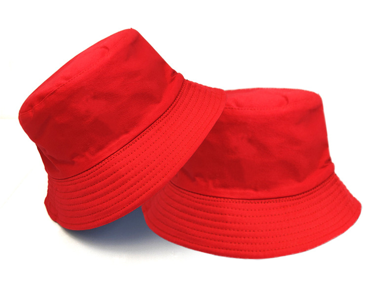 Black Solid Dots Bucket Hat Two Side Wear Unisex Simple Bob Caps Hip Hop Gorros Men Women Panama Cap Beach Fishing_voghion.com