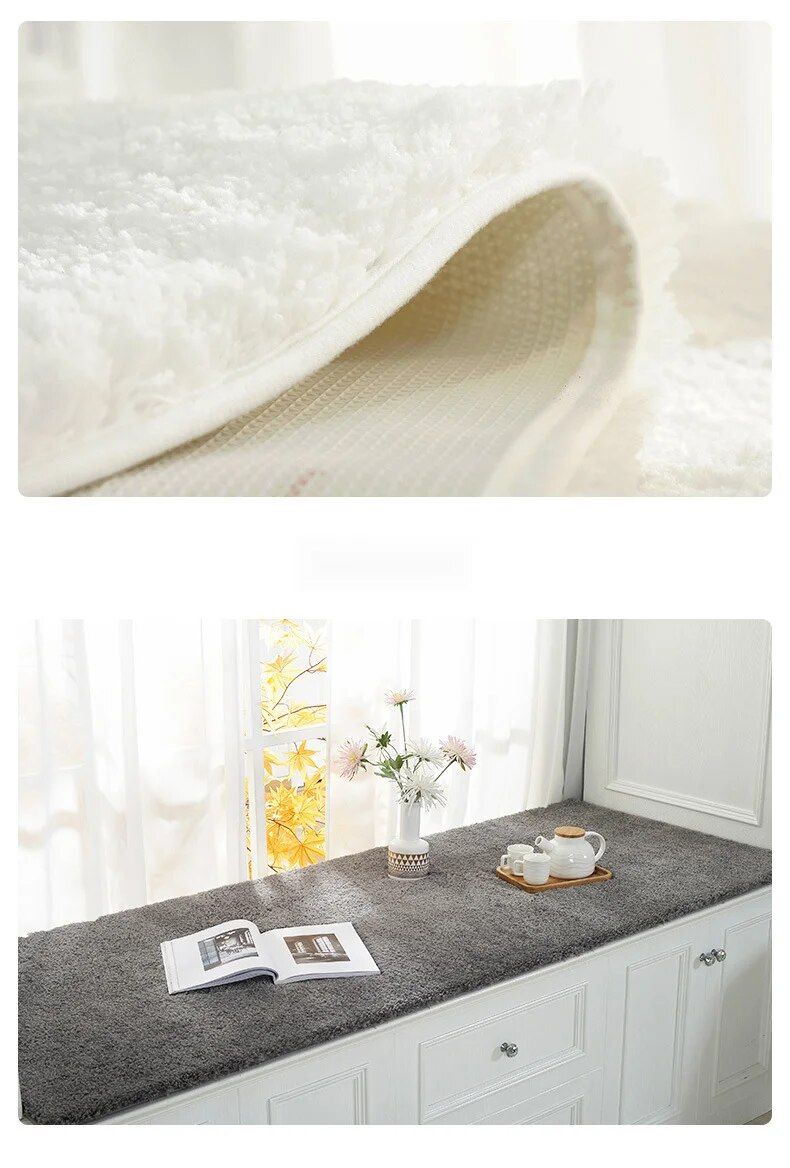 Light luxury master bedroom bay window windowsill plush balcony tatami mat, new all-season universal and customizable_voghion.com