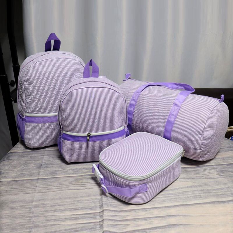 European and American seersucker backpack student schoolbag cross-border independent station Indian wind Mississippi_voghion.com