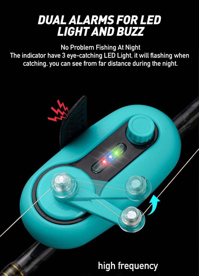 Sound And Light Second/Third Generation Rod Fish Sensing Alert Alarm Bell Sea Fishing Wholesale_voghion.com