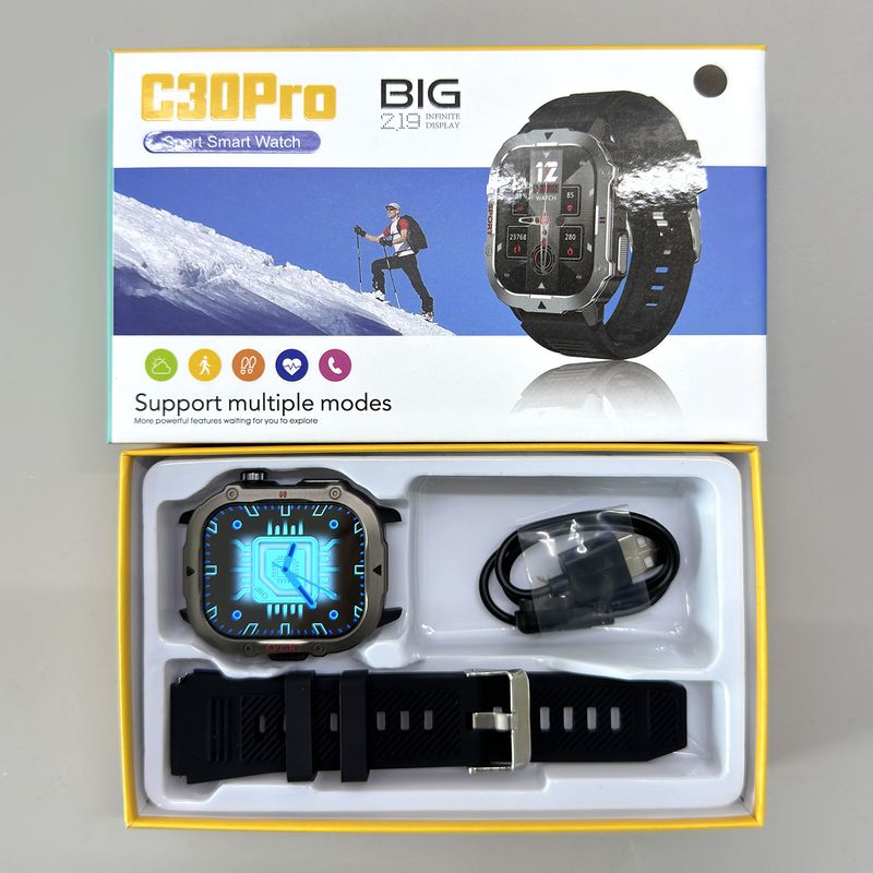 Nouvelle montre de sport connectée QX11 Smart Three-proof Outdoor avec Bluetooth, appels, fréquence cardiaque et pression artérielle C40PROC50PRO, sans latence_voghion.com