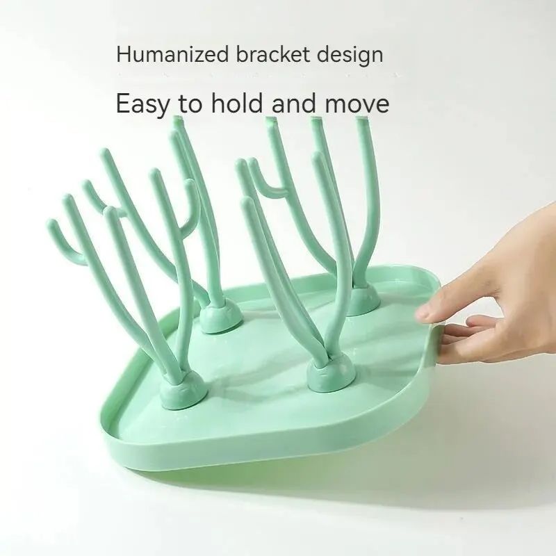 Baby Bottle Drying Rack Feeding Cup Holder Removable Tree Shape Rack Cleaning Pacifiers And Accessories Storage Drying Shelf_voghion.com