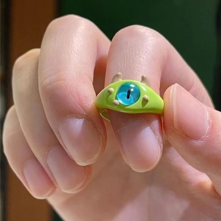 Das neue Dopamin-Accessoire „Kleiner Teufel“ mit großen Augen eines Internet-Stars, dreidimensionales Monster mit Augenöffnung, süß_voghion.com