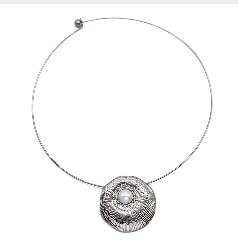 Explosionen Titanstahl verblasst nicht Retro Court Style Light Luxus High-End Naturstein Augenschmuck Damen_voghion.com