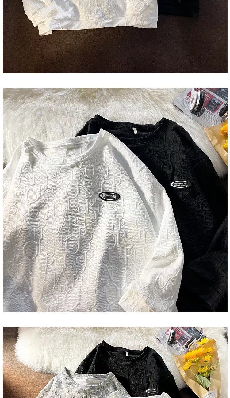Felpa da uomo per uomo primavera e autunno, marchio alla moda, abbigliamento da uomo di alta gamma, design di nicchia, texture in stile coreano, giacca chic_voghion.com
