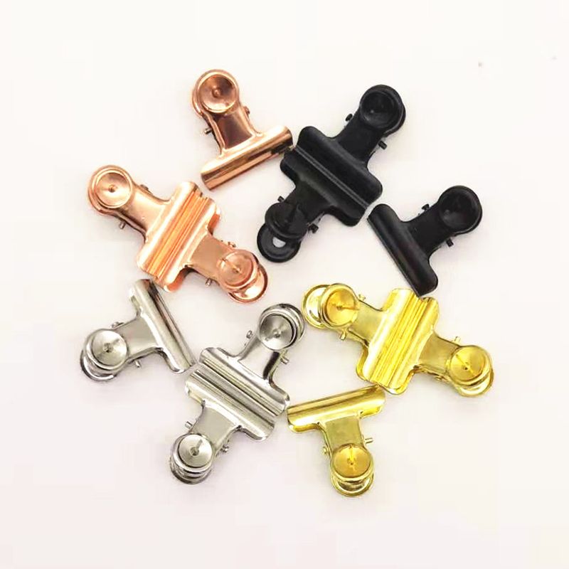 Kreativer Reißzweckenclip aus Metall direkt ab Werk, Roségold/Schwarz, optionaler Reißzweckenclip aus Metall_voghion.com