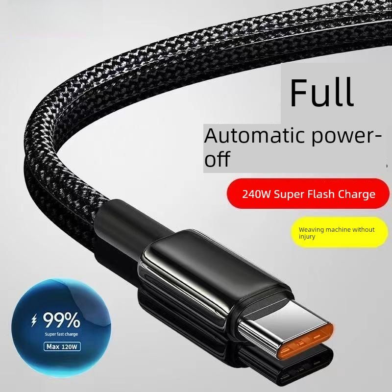 Unbeatable Quality USB Type-C 240W Super Fast Charge For Huawei P30/40 Honor Nova6/7/8 Charging Cable 6A_voghion.com