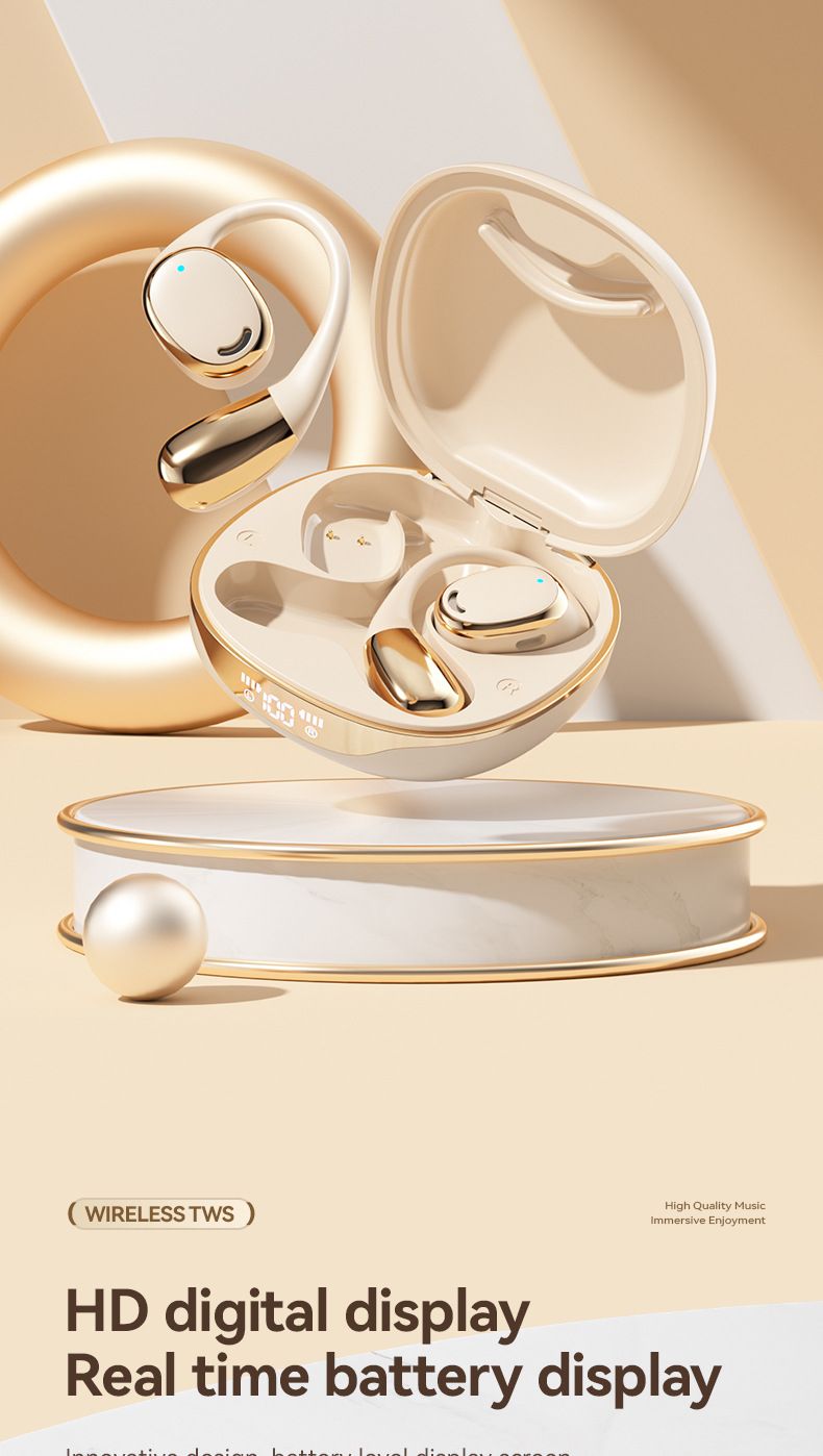 Neues M70-Headset mit Knochenleitung, kabellos, Bluetooth, offenes Ohr, Hänge-Design, komfortabel und leicht, lange Akkulaufzeit, Headset mit hoher Klangqualität_voghion.com