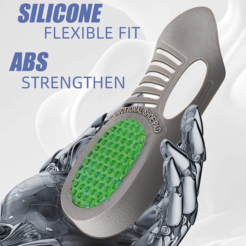 Orthotic Insole Arch Support PVC Flat Foot Health Shoe Sole Pad Shoes insert padded Orthopedic insoles for feet_voghion.com