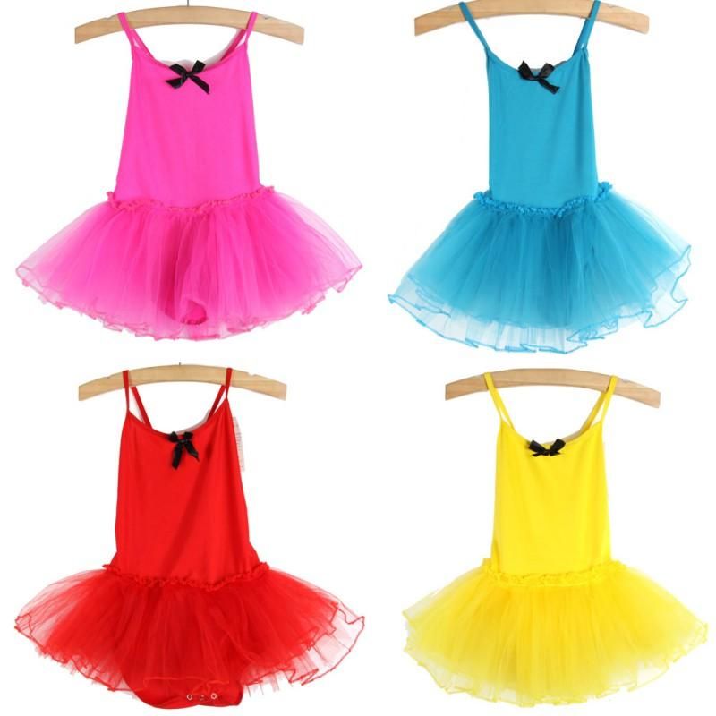 Design3-8 år Ballerinaklänning Barn Bomull Dans Balett Tutu Klänning Leotard Flicka Bodybuilding Danskläder Ballerina Festkostymer_voghion.com