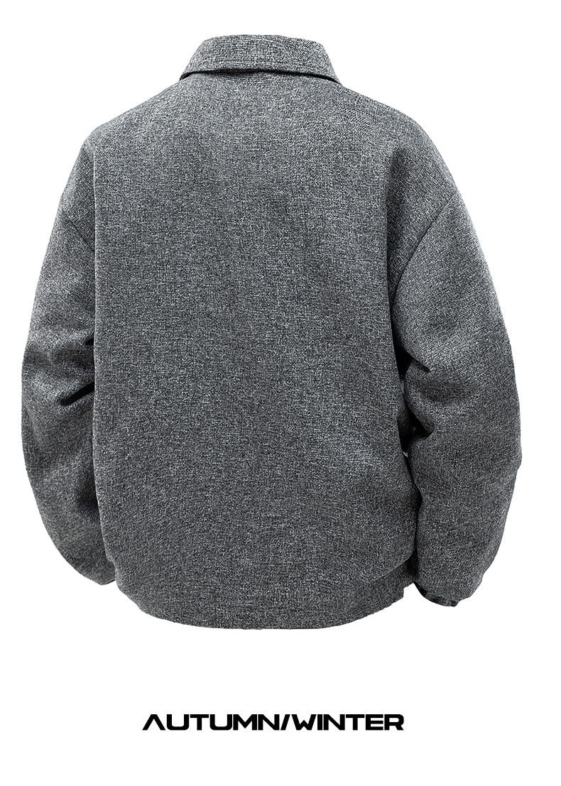 Herrenbekleidung Plus Size Wolljacke für Herren Plus Size Frühlings- und Herbstjacke für Herren mit Oberteilen_voghion.com