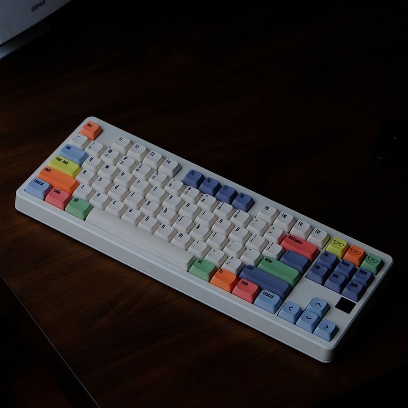 2410XDA Płócienna sublimacja cieplna 5-stronna klawiatura mechaniczna PBT nasadki klawiszy krzyżowe_voghion.com