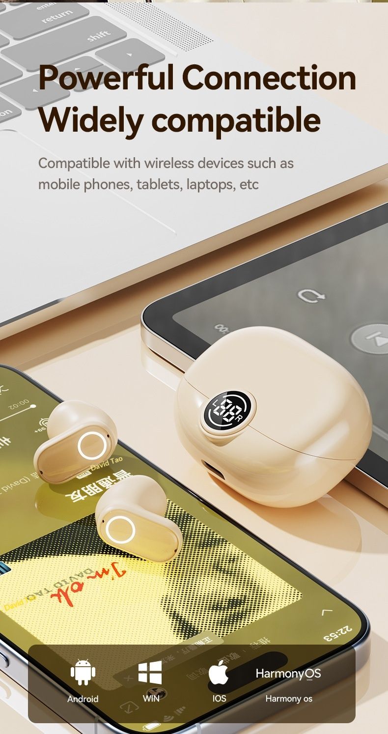 NeoGear Cross-Border Smart Small Bluetooth Earphoes Wireless Semi-I-Ear Biaural Private Model Factory Wholesale AI_voghion.com
