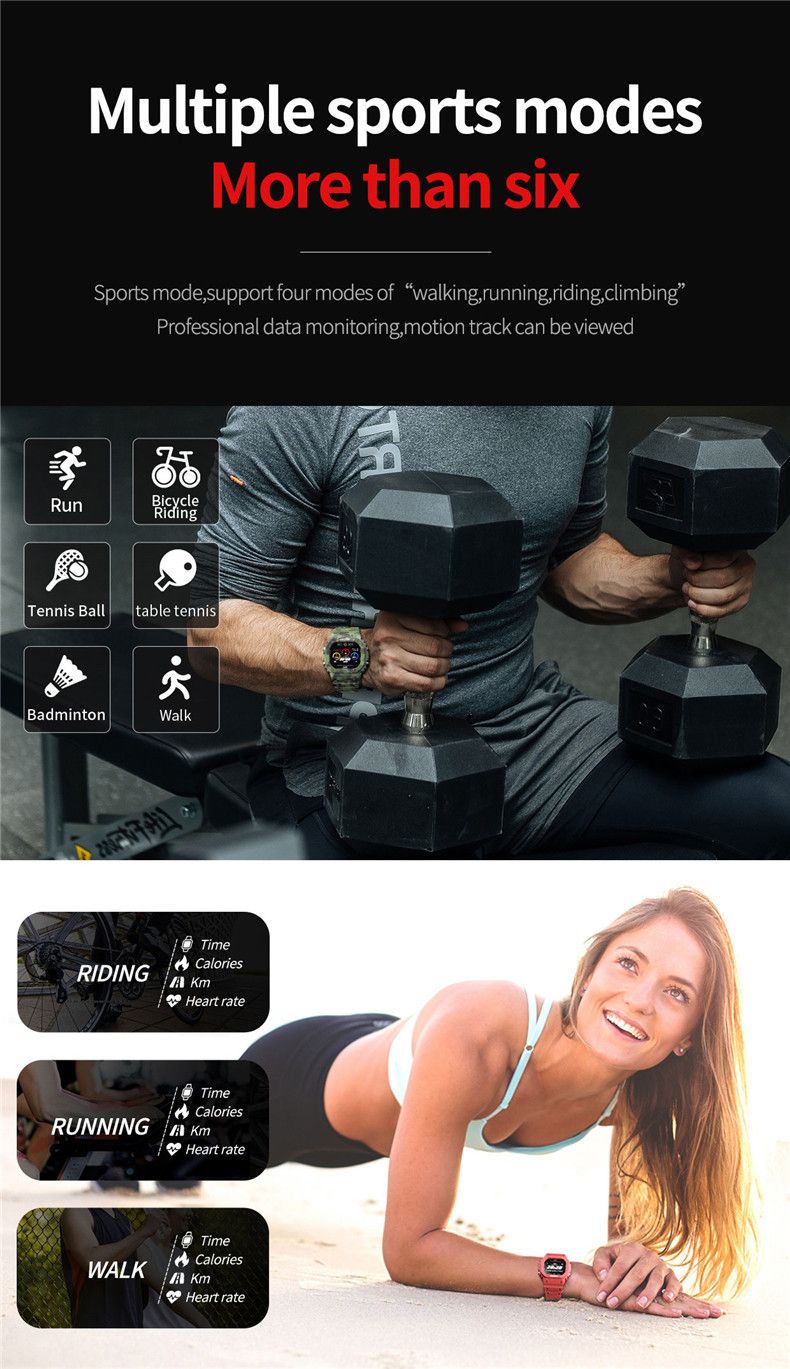 Waterproof Smart Watch With Bluetooth, Heart Rate & Blood Pressure Monitor, Step Counter, Fitness Tracker For Men & Women - Compatible With IOS_voghion.com