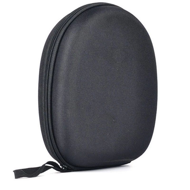Portable Zippered Round Shaped Headphone Earbud Carrying Storage Bag Case_voghion.com