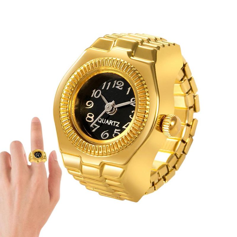 Hot Sales Hot Selling Fangerring Kreativ Bewegung Moud Accessoiren Vintage Legierung Shell Quartz Auer Männer Bijouen Fraen Kaddo_voghion.com