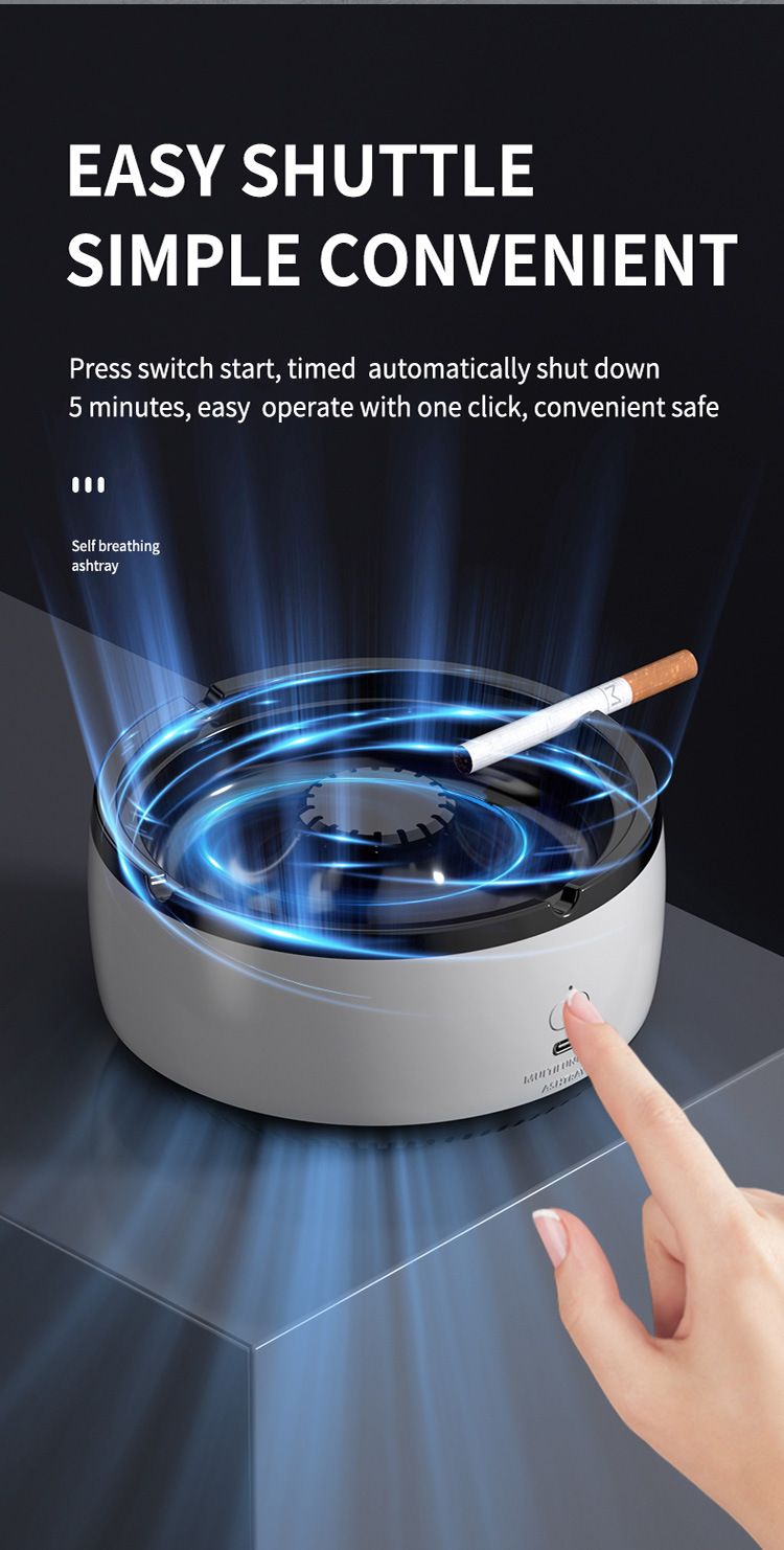 Charging Ashtray Air Purifier Home Living Room Office Car Cylinder In Addition To Second-hand To Smell_voghion.com
