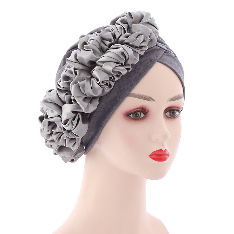 Accessori unisex Cappello africano con fiori laterali Cappello indiano Cappello musulmano con chignon_voghion.com