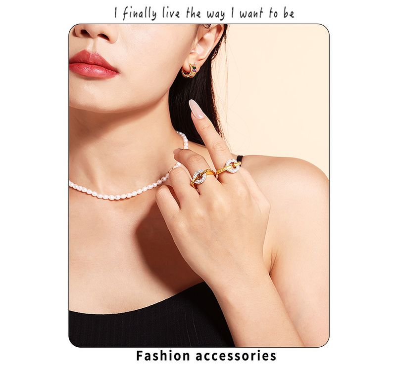 Ins Wind Day Sparkling Starry Sky Water Diamond Ring Titanium Steel Niche Cold Wind Ring Female_voghion.com