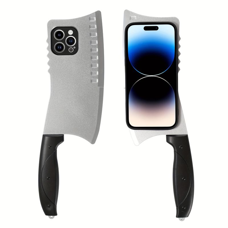 Trendikäs Essentials Hauska Keittiöveitsi Muoti Söpö Kaikenkattava Suojaava Puhelinkotelo 11/12/13/14/15 XR Pro Plus Max -kotelolle_voghion.com