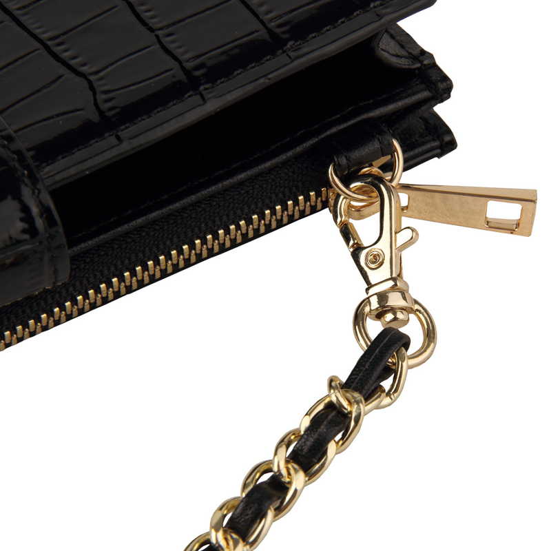 Xiaoxiangfeng chain bag, fashionable coin purse, cross-body trendy Korean version, simple solid color long mini shoulder mobile phone bag_voghion.com