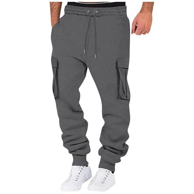 Men’s Retro Casual Pants – Loose Straight Fit, Versatile & Comfortable Sweatpants_voghion.com
