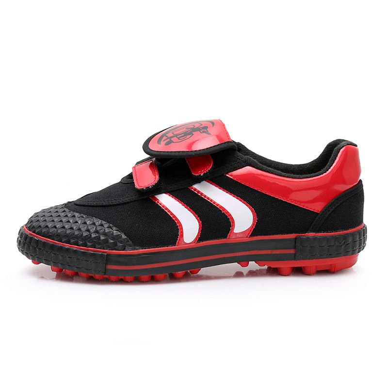 Scarpe sportive da calcio Lutai in velcro per bambini, da uomo, con parte superiore in tessuto a vela e fondo in gomma, per studenti e piccole unghie rotte_voghion.com