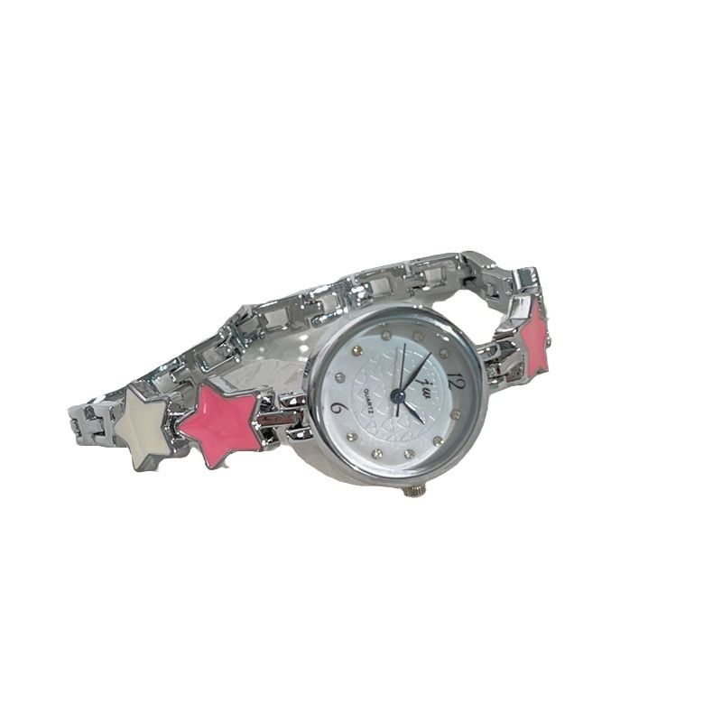 Cute Star And Moon Chain Watch For Girls Korean Version Simple Fashion Ins High-Value College Style Student_voghion.com